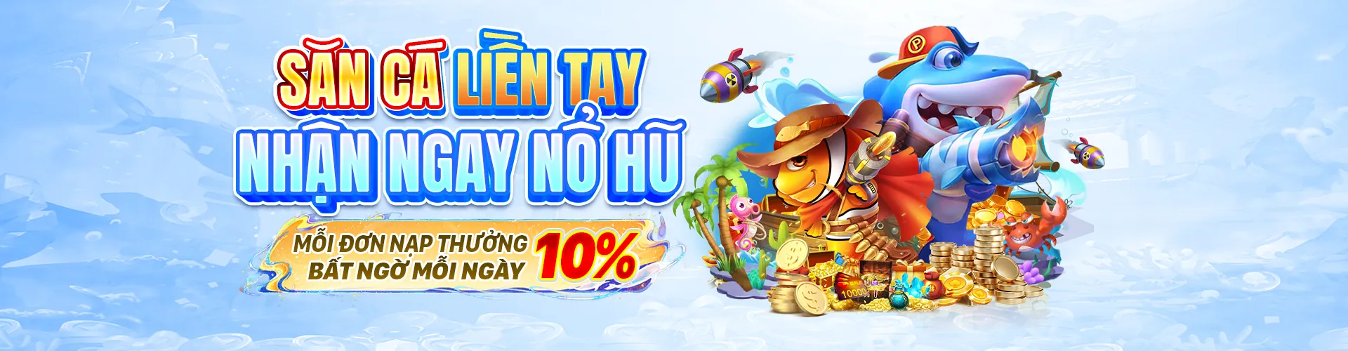 Giao diện game Bắn Cá 33vin với hình ảnh cá và đại dương sống động