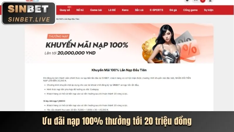 Hoàn trả không giới hạn 33vin